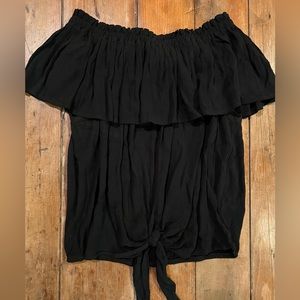 Express Off the Shoulder Black Top. Size XS